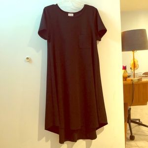 LuLaRoe All Black Carly Dress Size L (fits 18-20)